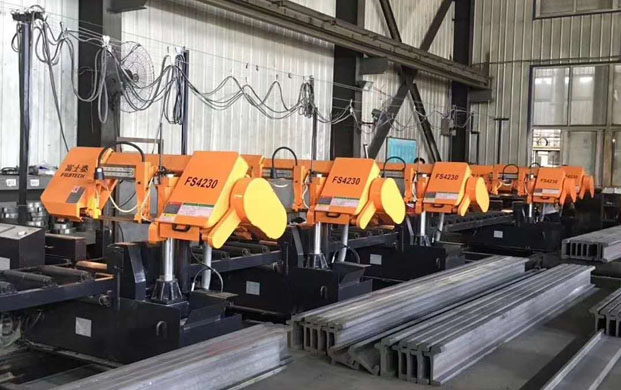 四川某機械公司使用富士泰帶鋸床案例